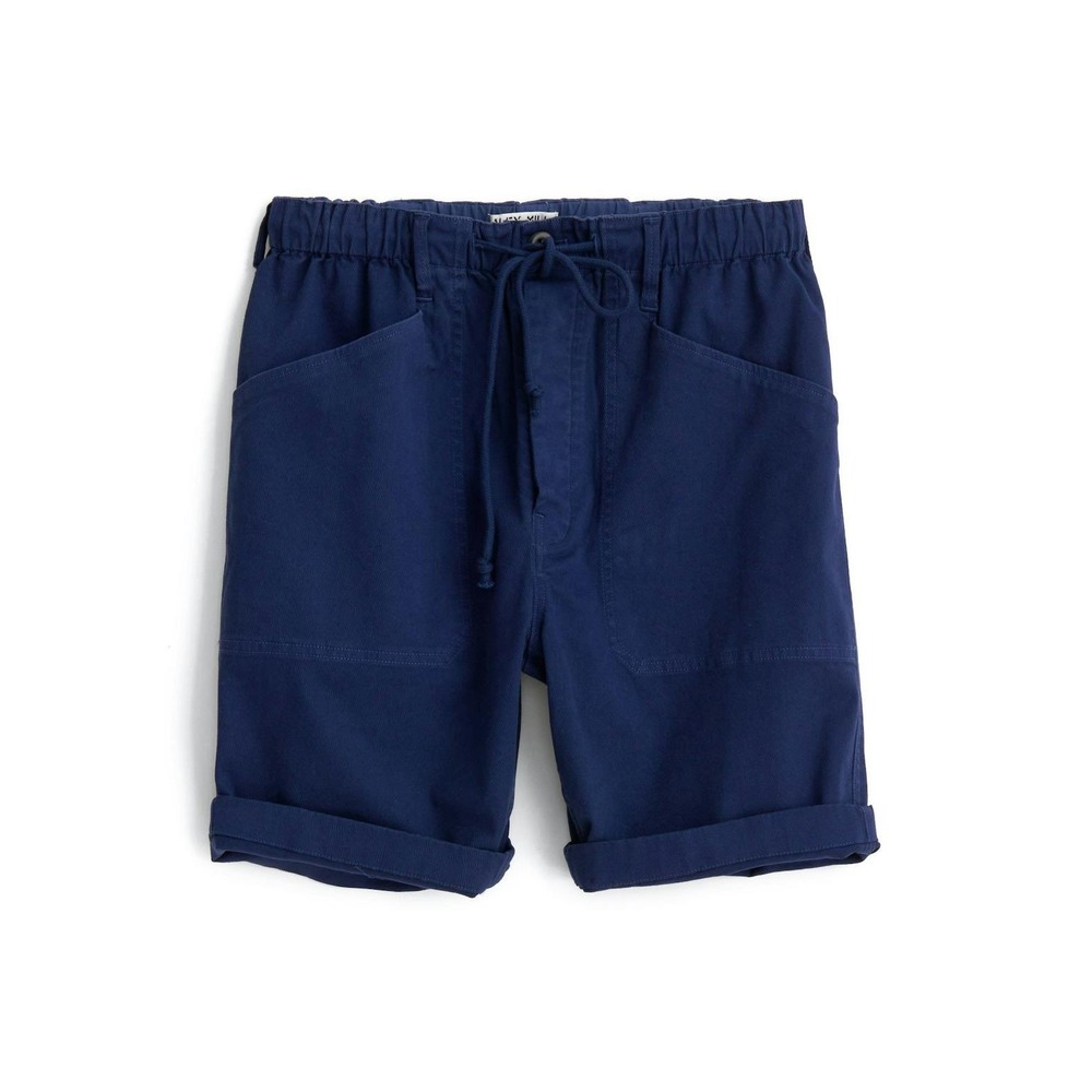 Alex Mill Men's Shorts Pull on Button Fly 8" Navy Blue Medium
